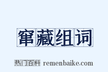 窜藏组词是什么意思的图片